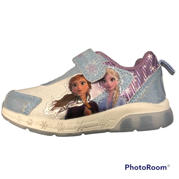 NWT Disney Frozen Girls Light Up Shoe Size 7 - Picture 3 of 4